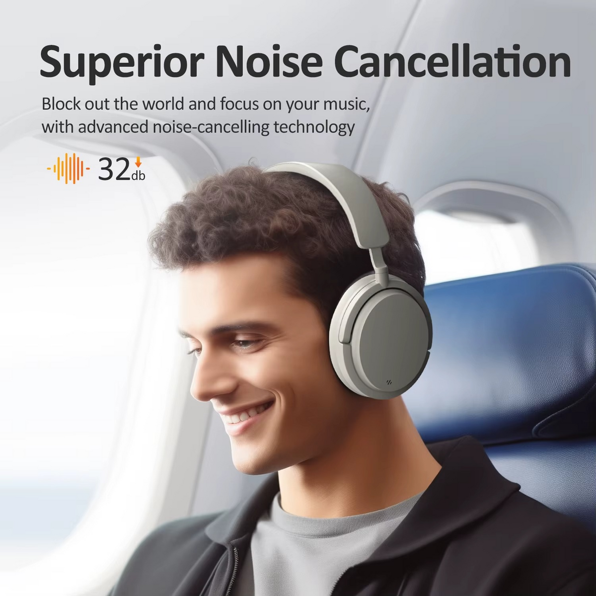 125-Hour Battery Life | Premium ANC Headphones with Qualcomm Chip